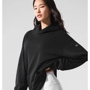 ALO Yoga unisex  Black chill Hoodie Sweater